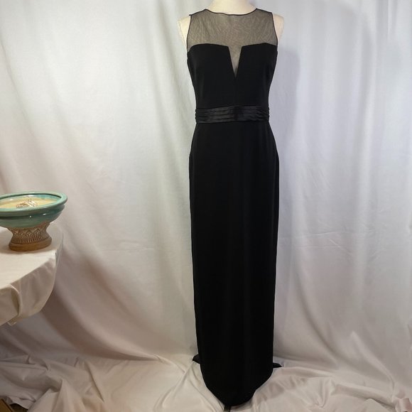 Badgley Mischka Dresses & Skirts - Badgley Mischka Black Formal Maxi Gown Size 8 Black Tie Party Gala Ball Evening